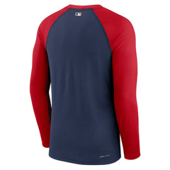 Los Angeles Angels Authentic Collection Game Raglan Performance Long Sleeve T-Shirt - Navy | Nike