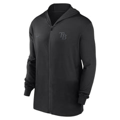 Tampa Bay Rays Authentic Collection Travel Performance Lightweight Full-Zip Hoodie - Black | Nike
