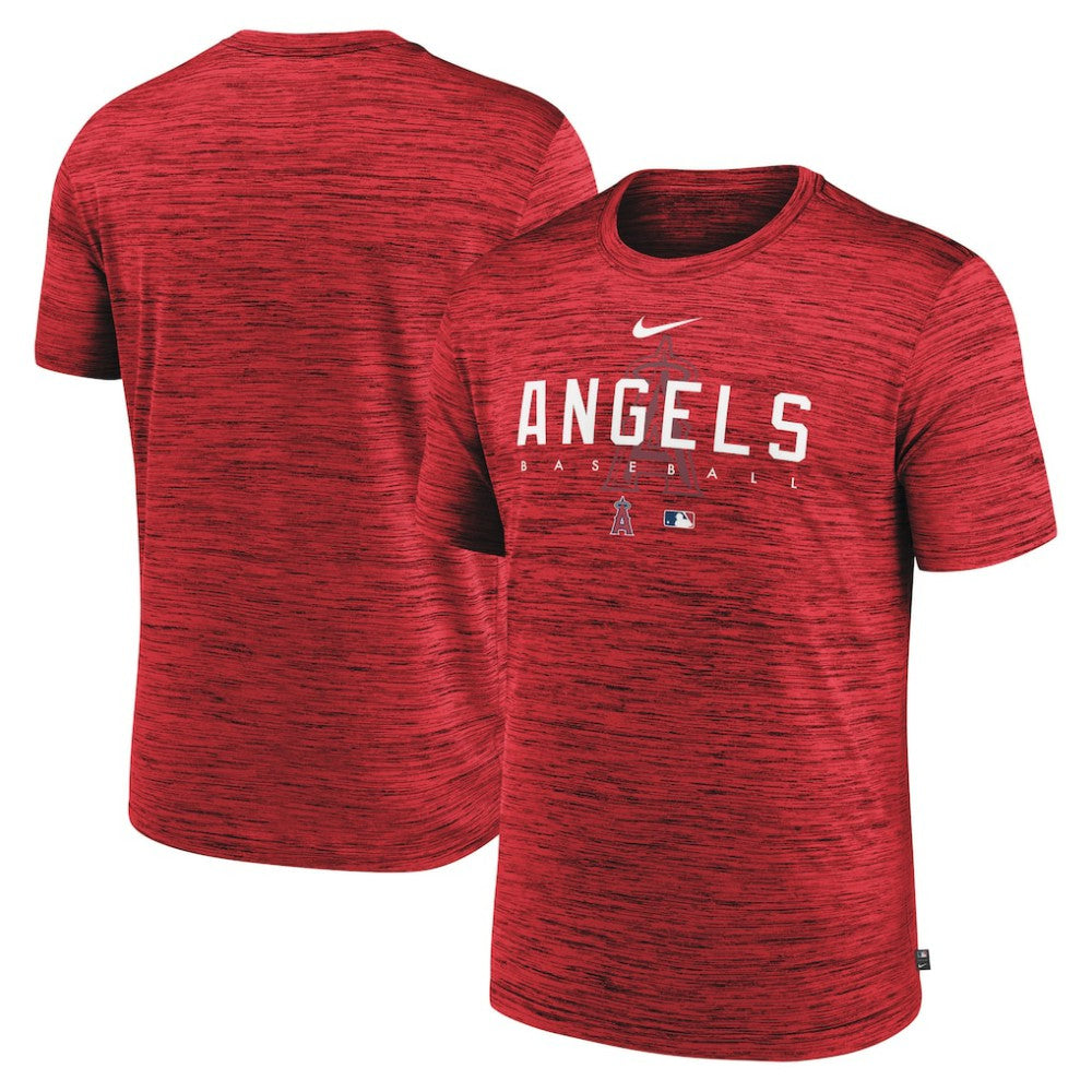 Los Angeles Angels Authentic Collection Velocity Performance Practice T-Shirt - Red | Nike