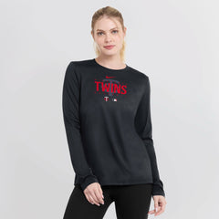 Minnesota Twins Women's Authentic Collection Legend Performance Long Sleeve T-Shirt - | Nike