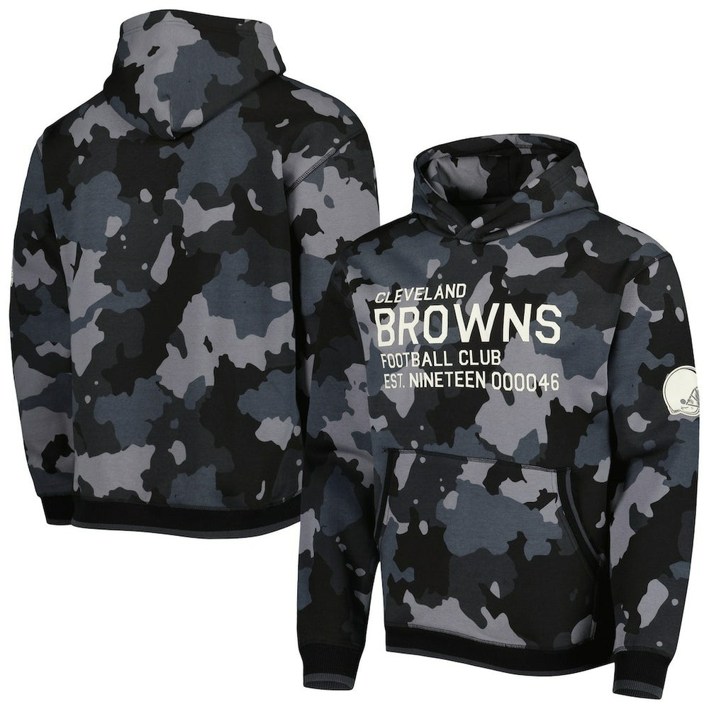 NFL Cleveland Browns The Wild Collective Camo Pullover Hoodie
