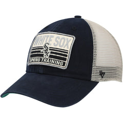 Chicago White Sox Four Stroke Clean Up Trucker Snapback Hat - Black/Tan | 47 brand
