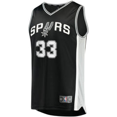 Tre Jones San Antonio Spurs Fast Break Replica Jersey - Icon Edition - Black | Fanatics on sale