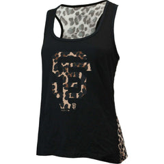 San Francisco Giants Majestic Threads Women's Leopard Tank Top - Black