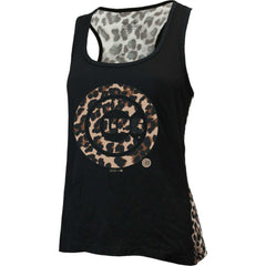Chicago Cubs Majestic Threads Women's Leopard Tank Top - Black