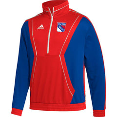New York Rangers adidas Team Classics Half-Zip Jacket