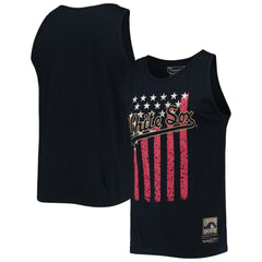 Chicago White Sox Cooperstown Collection Stars and Stripes Tank Top - Navy | Mitchell & Ness