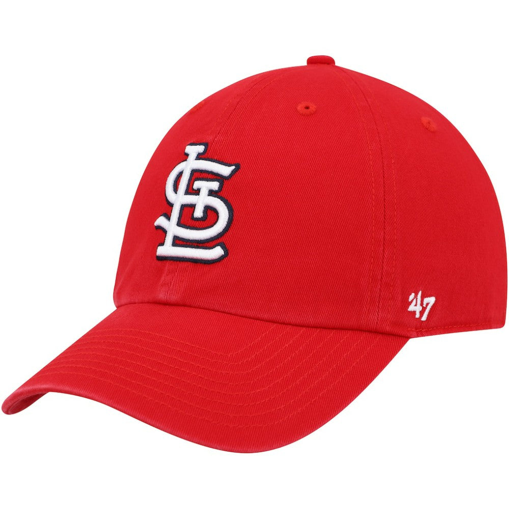 St. Louis Cardinals Clean Up Adjustable Hat - Red | 47 brand