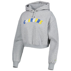 NFL Los Angeles Chargers The Wild Collective Women's Cropped Pullover Hoodie