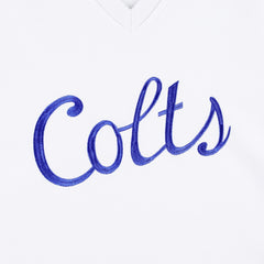 NFL Indianapolis Colts The Wild Collective Women's Cheer V-Neck Fleece Pullover Sweatshirt