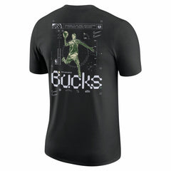 Milwaukee Bucks Courtside Air Traffic Control Max90 T-Shirt - Black | Nike discount