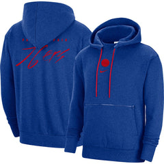 Philadelphia 76ers Courtside Versus Flight Pullover Hoodie - Heather Royal | Nike shop