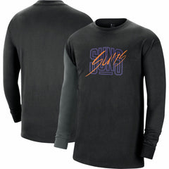 Phoenix Suns Courtside Versus Flight MAX90 Long Sleeve T-Shirt - Black | Nike shop