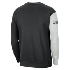 Boston Celtics Courtside Versus Force & Flight Pullover Sweatshirt - Black/Heather Gray | Nike sale