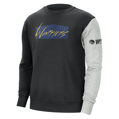 Golden State Warriors Courtside Versus Force & Flight Pullover Sweatshirt sale - Black/Heather Gray | Nike shop