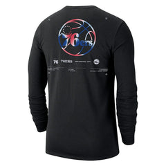Philadelphia 76ers Essential Air Traffic Control Long Sleeve T-Shirt - Black | Nike outlet