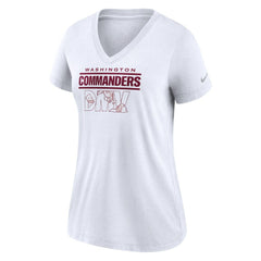NFL Washington Commanders Women's Hometown Collection Tri-Blend V-Neck T-Shirt