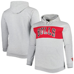 Chicago Bulls Big & Tall Wordmark Pullover Hoodie sale - Heather Gray | Fanatics shop