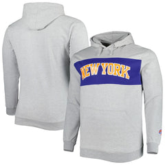 New York Knicks Big & Tall Wordmark Pullover Hoodie - Heather Gray | Fanatics on sale