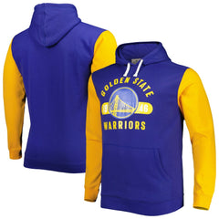 Golden State Warriors Big & Tall Bold Attack Pullover Hoodie sale - Royal/Gold | Fanatics outlet