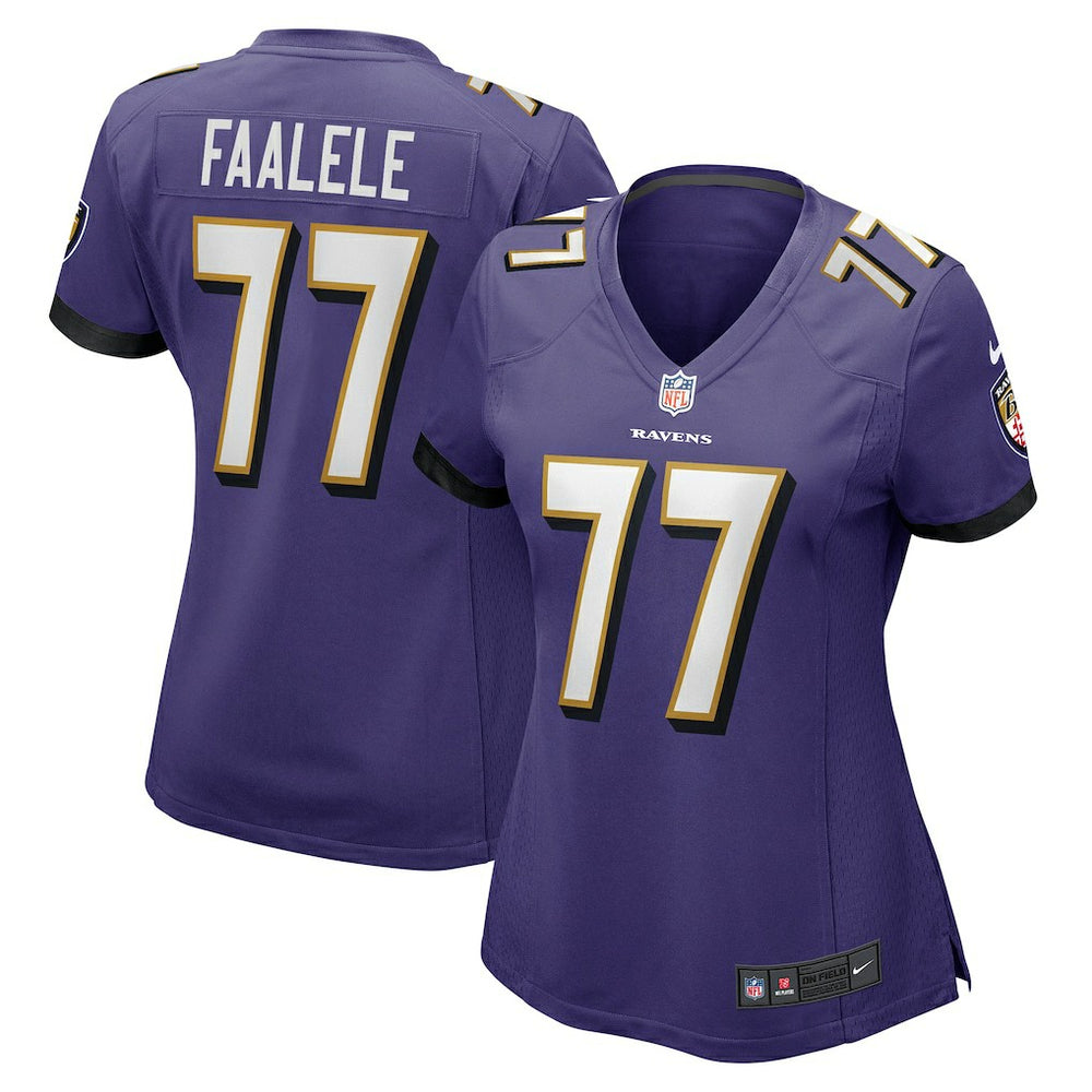 NFL Baltimore Ravens Daniel Faalele Women's Player Game Jersey