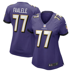 NFL Baltimore Ravens Daniel Faalele Women's Player Game Jersey