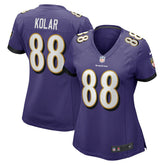 NFL Baltimore Ravens Charlie Kolar Women's Player Game Jersey
