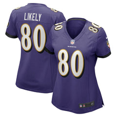 NFL Baltimore Ravens Isaiah Likely Women's Player Game Jersey