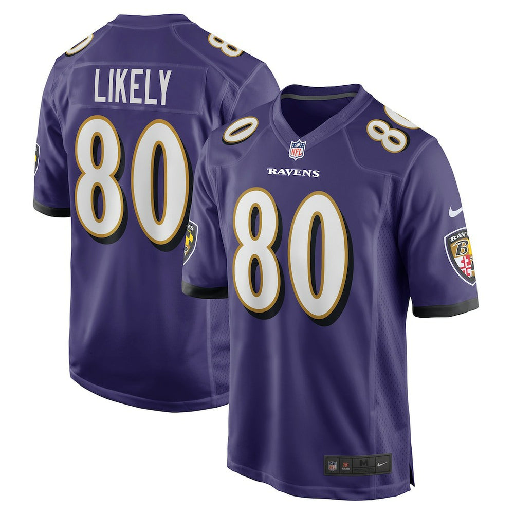NFL Baltimore Ravens Isaiah Likely Player Game Jersey