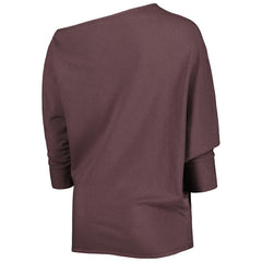NFL Cleveland Browns KIYA TOMLIN Women's Twisted Tri-Blend Asymmetrical 3/4-Dolman Sleeve Sweatshirt