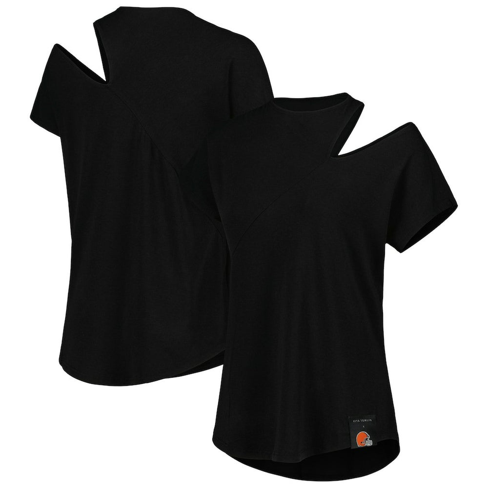 NFL Cleveland Browns KIYA TOMLIN Women's Cut Out Tri-Blend Shirt