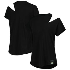 NFL Green Bay Packers KIYA TOMLIN Women's Cut Out Tri-Blend Shirt