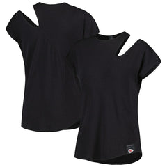 NFL Kansas City Chiefs KIYA TOMLIN Women's Cut Out Tri-Blend Shirt