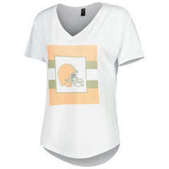NFL Cleveland Browns KIYA TOMLIN Women's Tri-Blend V-Neck T-Shirt