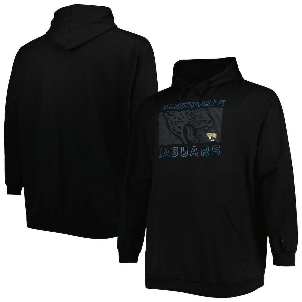 NFL Jacksonville Jaguars Big & Tall Pop of Color Pullover Hoodie