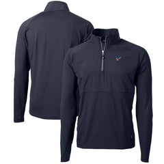 NFL Houston Texans Cutter & Buck Adapt Eco Knit Hybrid Recycled Quarter-Zip Pullover Top