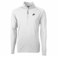 NFL Detroit Lions Cutter & Buck Team Adapt Eco Knit Hybrid Recycled Quarter-Zip Pullover Top