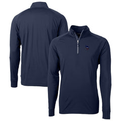 NFL Minnesota Vikings Cutter & Buck Team Adapt Eco Knit Hybrid Recycled Quarter-Zip Pullover Top