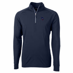 NFL Minnesota Vikings Cutter & Buck Team Adapt Eco Knit Hybrid Recycled Quarter-Zip Pullover Top