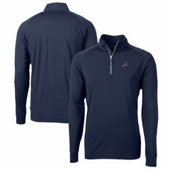 NFL Detroit Lions Cutter & Buck Big & Tall Adapt Eco Knit Stretch Recycled Quarter-Zip Pullover Top