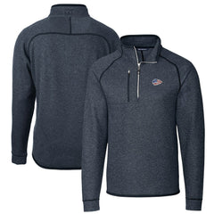 NFL Kansas City Chiefs Cutter & Buck Big & Tall Mainsail Sweater Knit Half-Zip Pullover Jacket