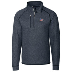 NFL Kansas City Chiefs Cutter & Buck Big & Tall Mainsail Sweater Knit Half-Zip Pullover Jacket