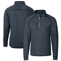 NFL Detroit Lions Cutter & Buck Big & Tall Mainsail Sweater Knit Half-Zip Pullover Jacket