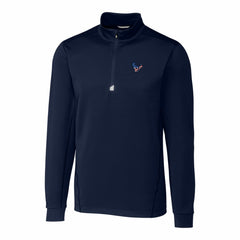 NFL Houston Texans Cutter & Buck Big & Tall Traverse Stretch Quarter-Zip Pullover Top