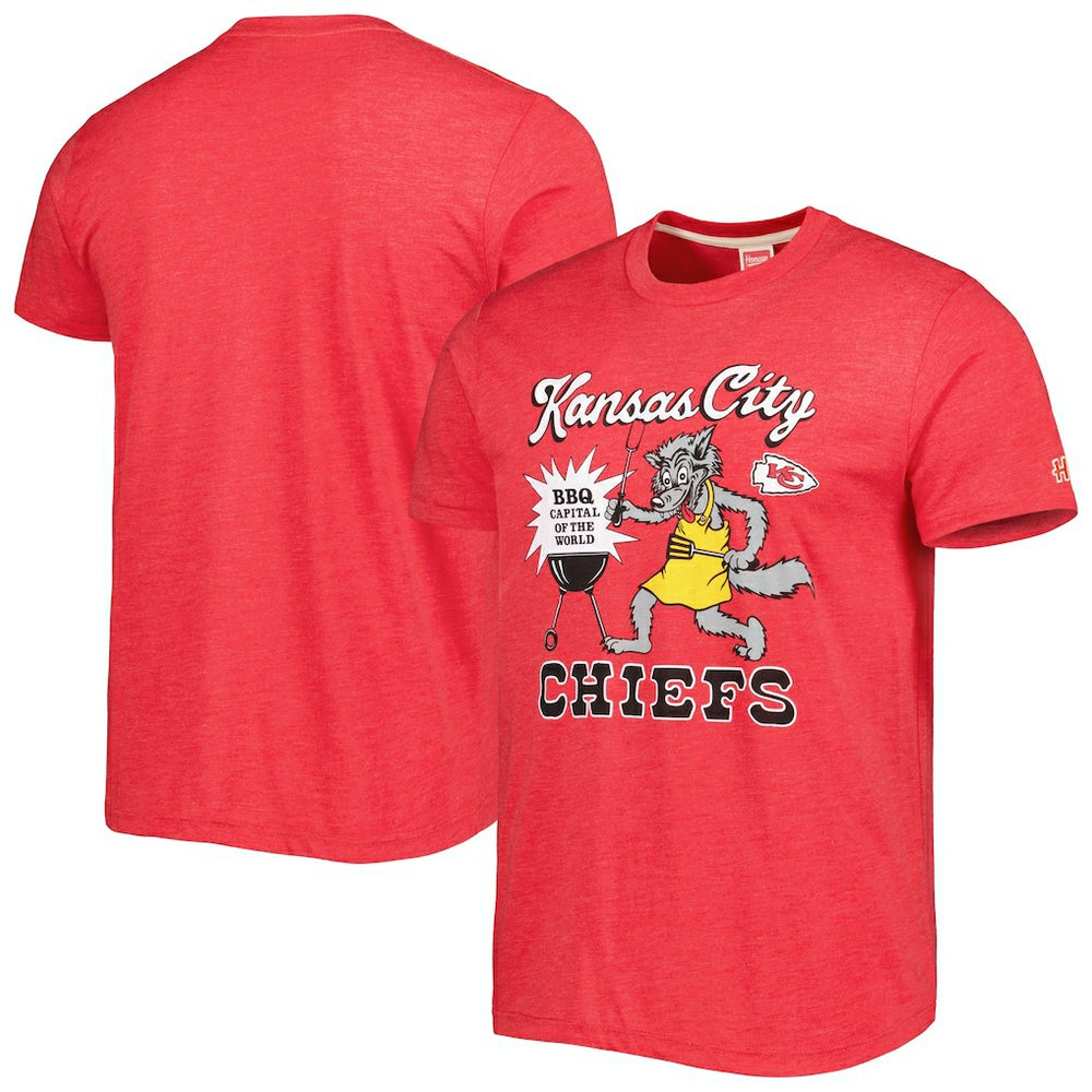 NFL Kansas City Chiefs Homage BBQ Hyper Local Tri-Blend T-Shirt