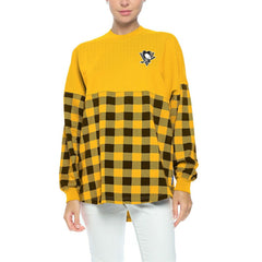 Pittsburgh Penguins Fanatics Women's Buffalo Check Long Sleeve T-Shirt