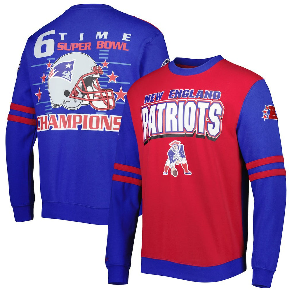 NFL New England Patriots All Over 2.0 Pullover Sweatshirt