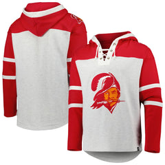 NFL Tampa Bay Buccaneers '47 Historic Logo Gridiron Lace-Up Pullover Hoodie