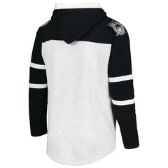 NFL Las Vegas Raiders '47 Historic Logo Gridiron Lace-Up Pullover Hoodie