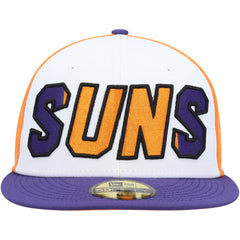 Phoenix Suns Back Half 9FIFTY Fitted Hat - White/Purple | New Era for sale